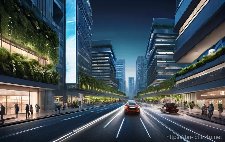 라이다 LiDAR  통신 - **Prompt:** A vibrant, futuristic city at dusk, bustling with sleek, autonomous vehicles gliding smo...